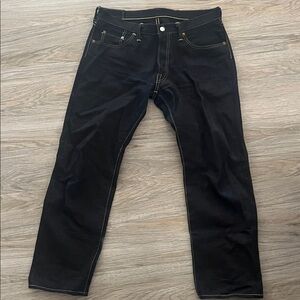Stylish Blue Straight Fit Jeans for Men (Raw Denim)